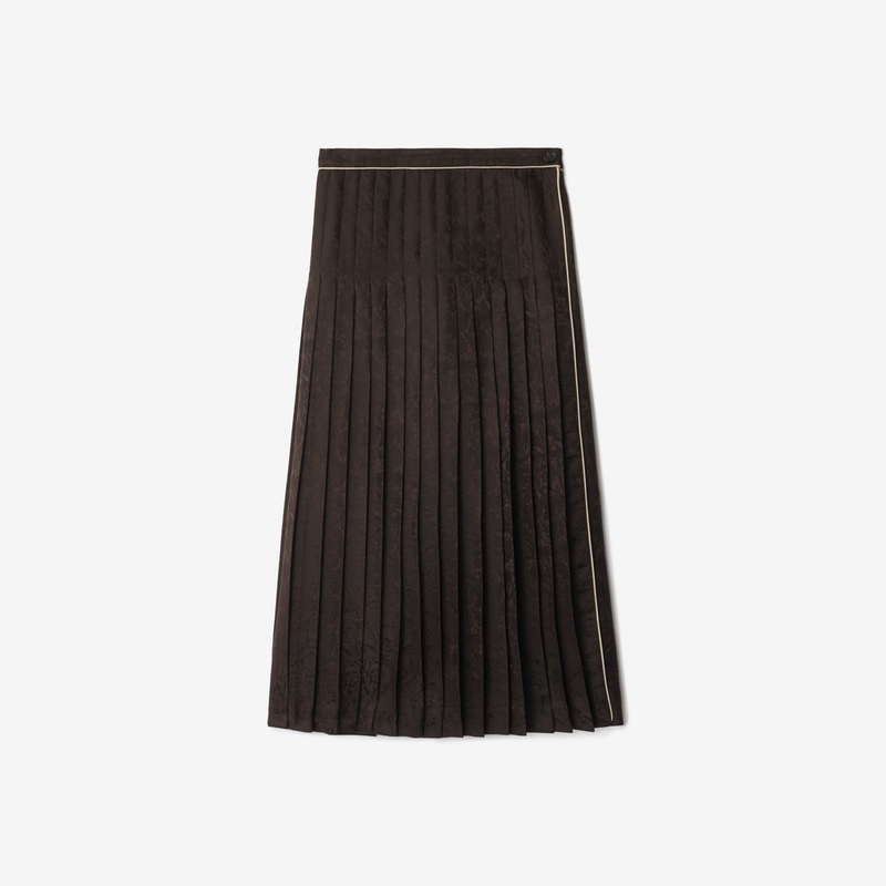 Sunflower Pleated Silk Skirt