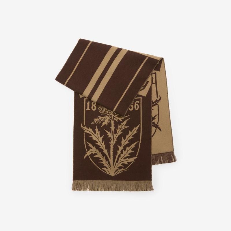 Thistle Shield Wool Scarf