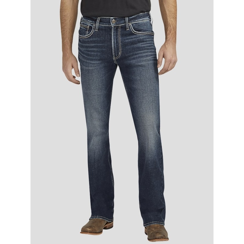 Relaxed Fit Straight Leg Casual Jeans