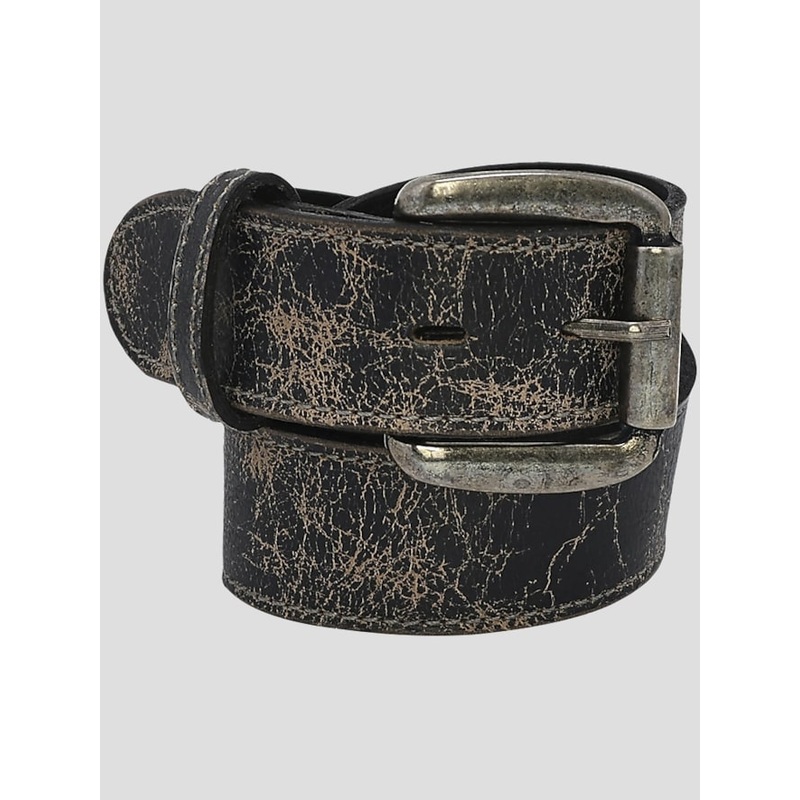 Meander Distressed Leather Belt