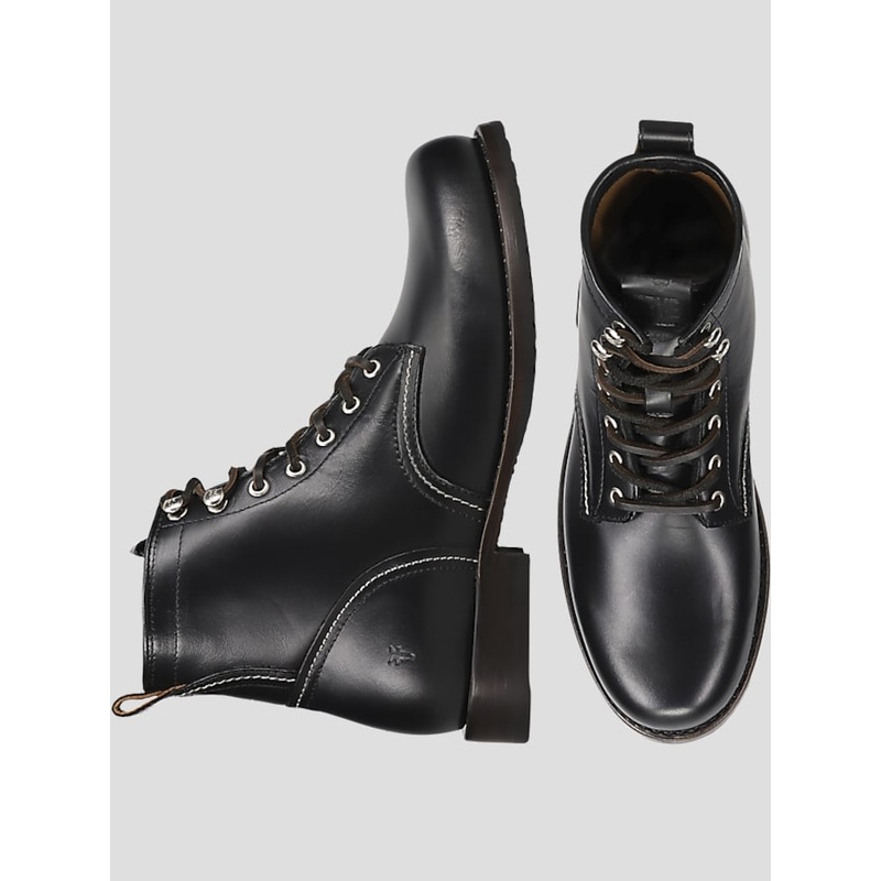 Hudson Leather Plain Toe Work Boots