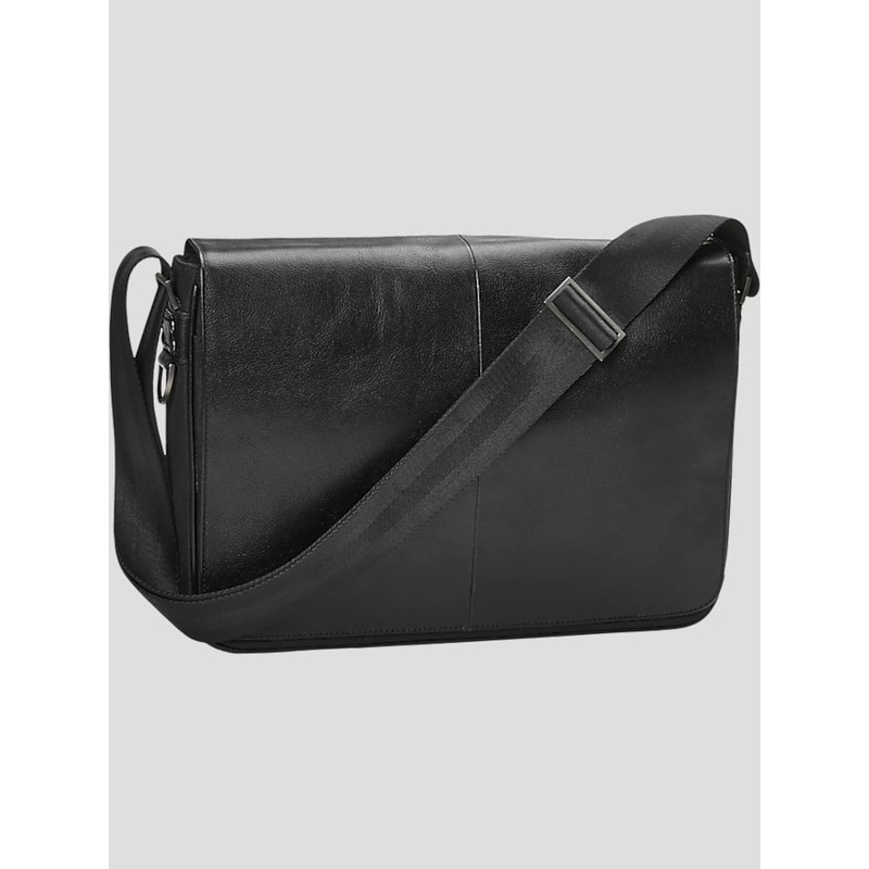 Slim Leather Messenger Bag