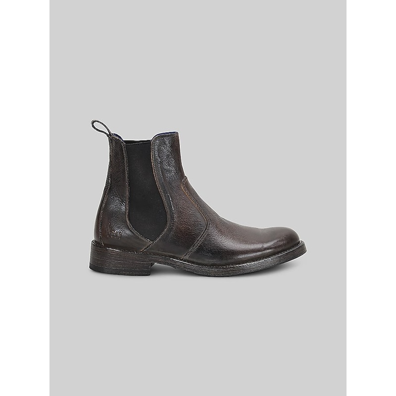 Nando Leather Plain Toe Chelsea Boots