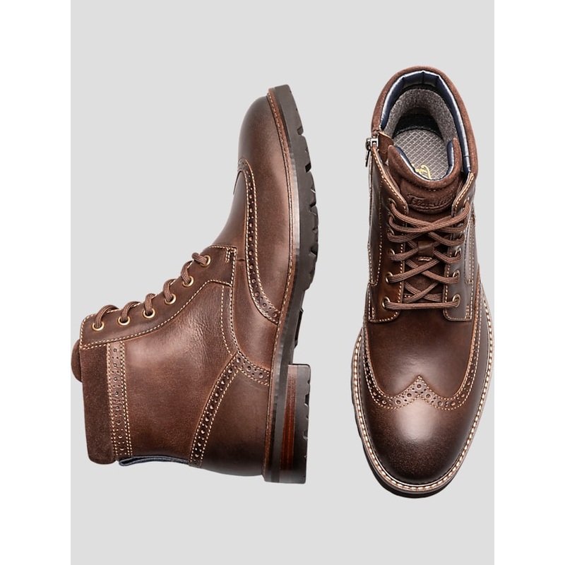 Renegade Leather Wingtip Boots