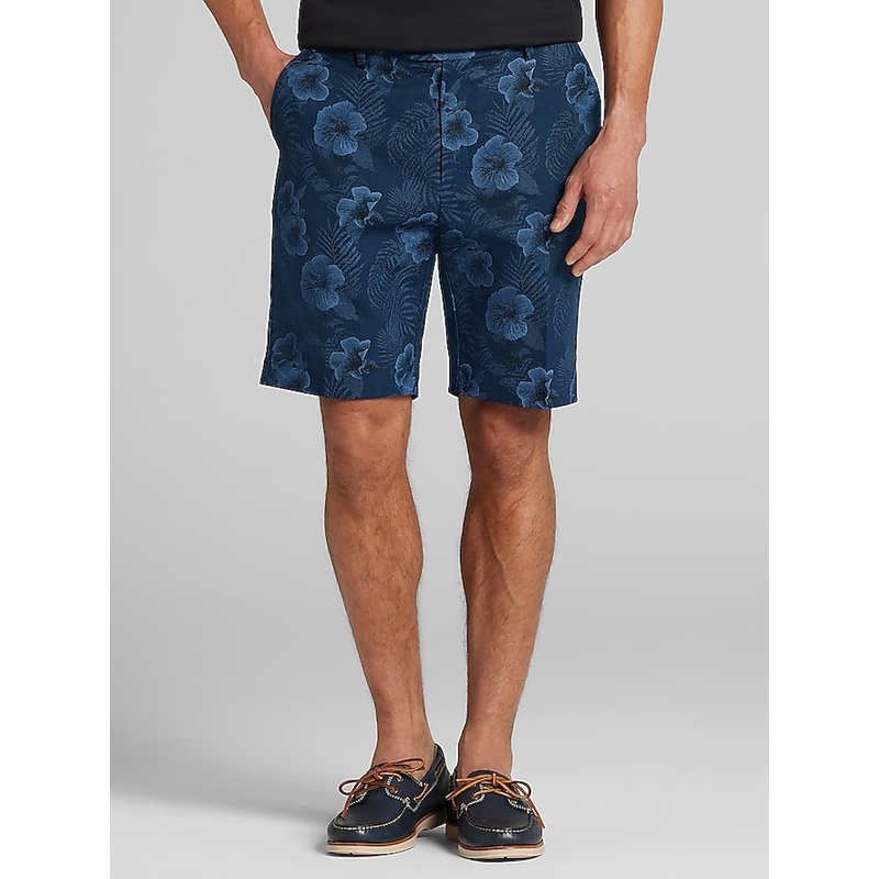 Modern Fit Linen Blend Shorts