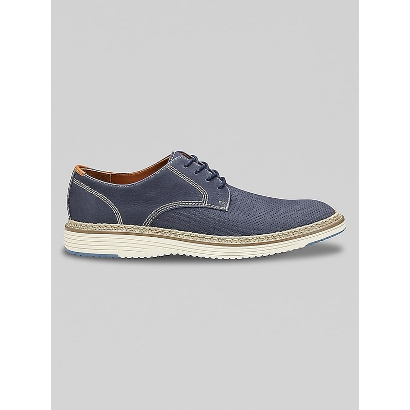 Upton Nubuck Leather Perforated Plain Toe Oxfords
