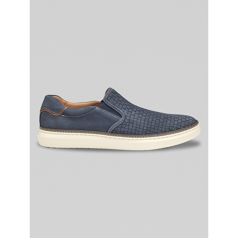 McGuffey Woven Nubuck Leather Slip-Ons