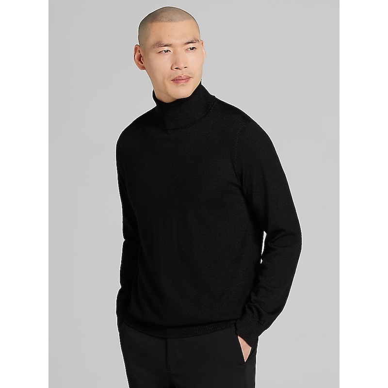 Merino Wool Turtleneck Sweater