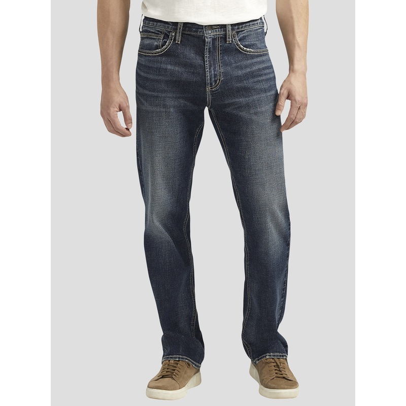 Classic Fit Straight Leg Denim Jeans