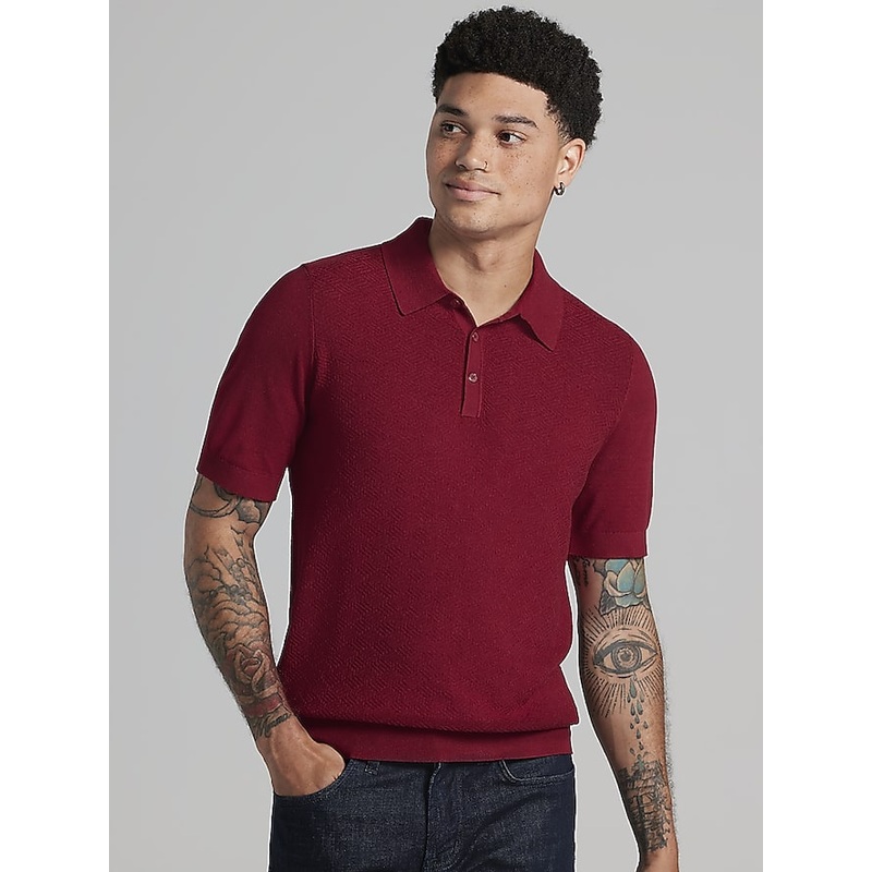 Jacquard Polo Sweater