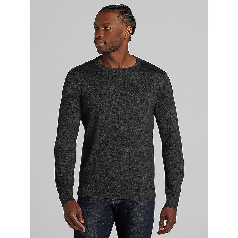 Marled Jersey Crewneck Sweater