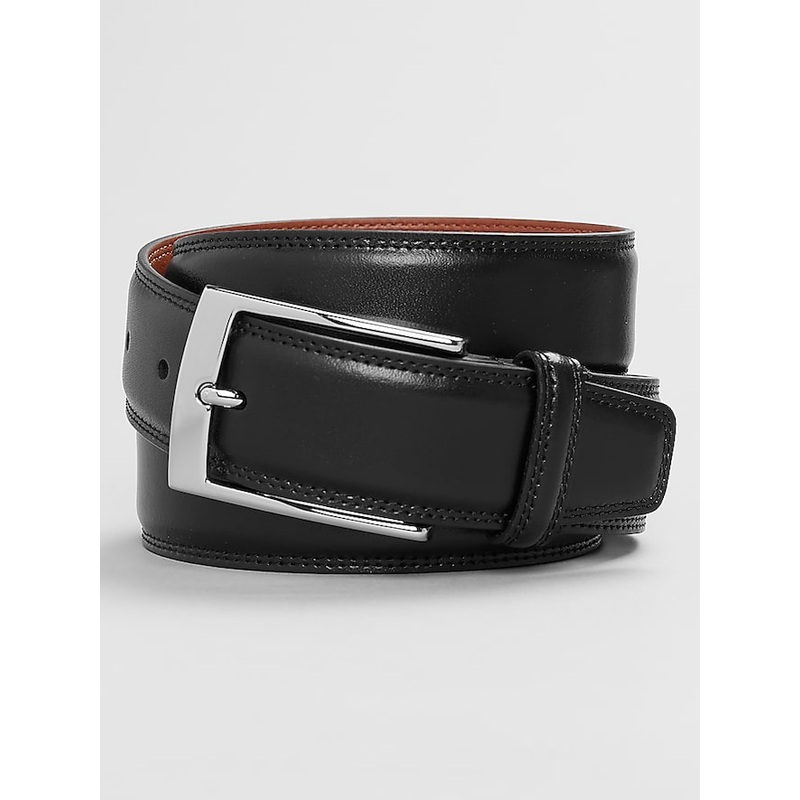 Double Stitched Hair Cell Grain Leather Belt