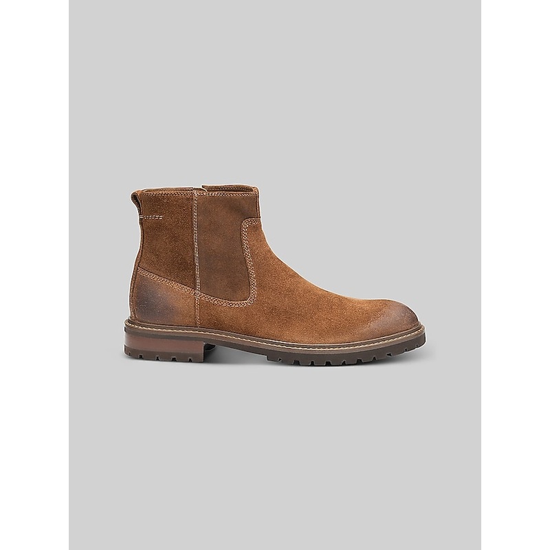Barrett Leather Plain Toe Zip-Up Boots
