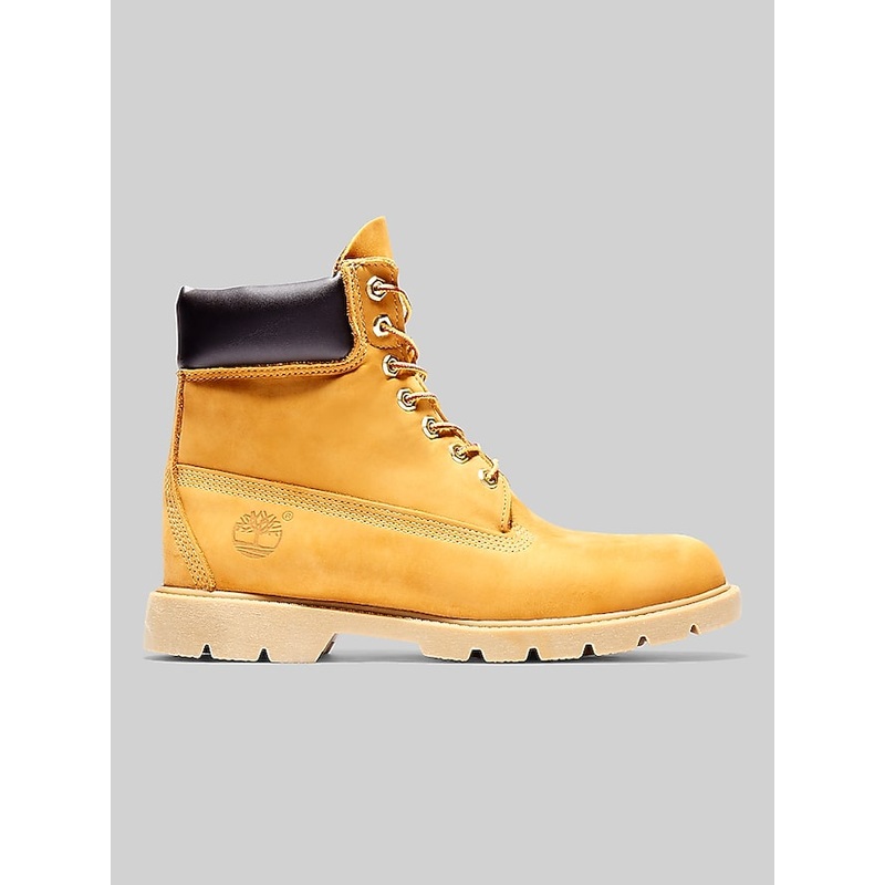 Classic Plain Toe Lace Up Waterproof Boots