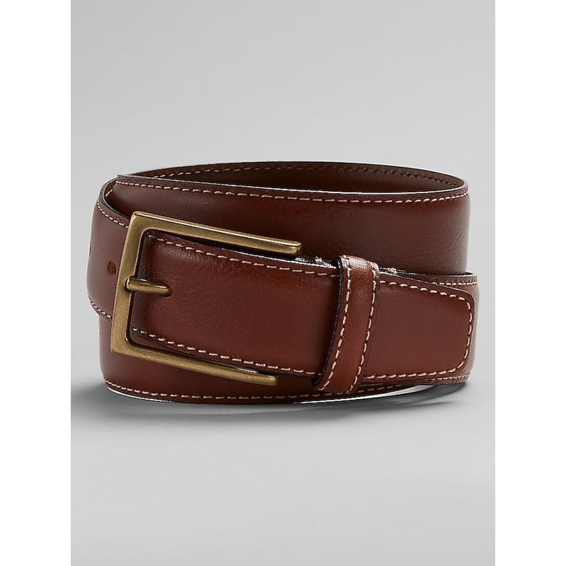 Feather Edge Antique Brass Buckle Belt