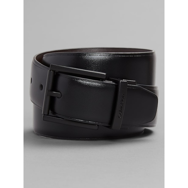 Reversible Feather Edge Leather Belt