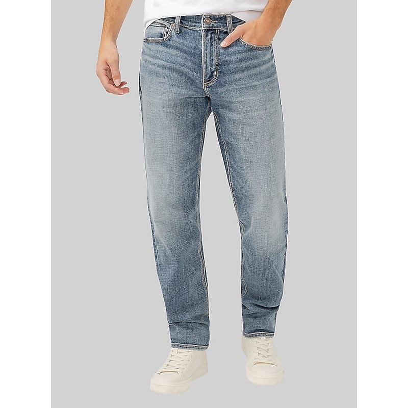 Athletic Fit Tapered Leg Jeans