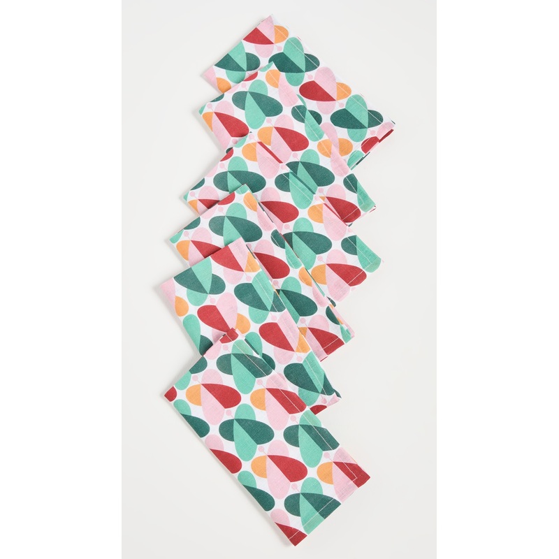 La DoubleJ Set of 6 Large Linen Napkins