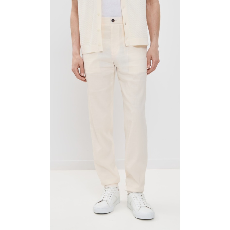 Theory Good Crunch Linen Curtis Drawstring Pants