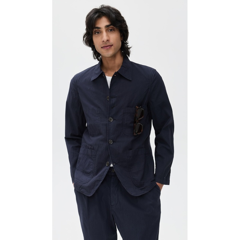 Universal Works Seersucker Bakers Jacket