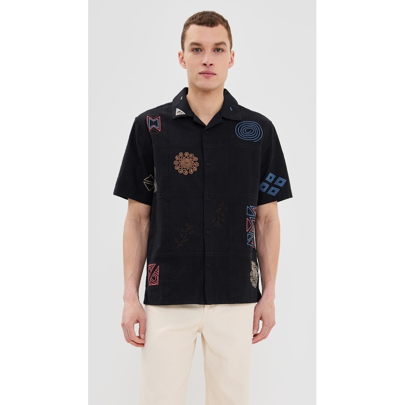 Wax London Doodle Embroidery Didcot Shirt