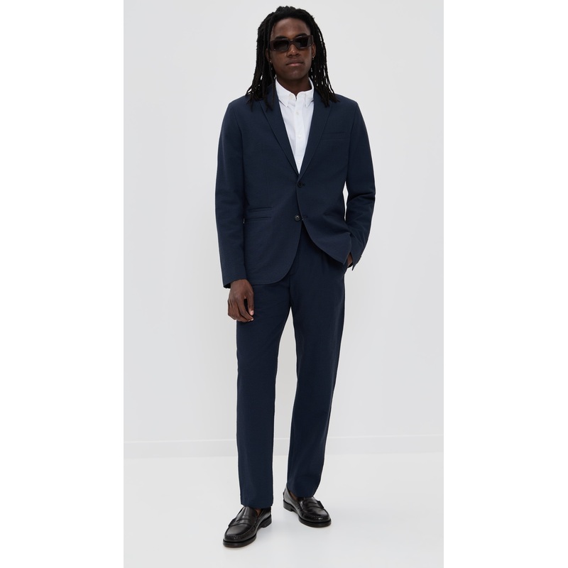 Club Monaco Elasticated Seersucker Trousers