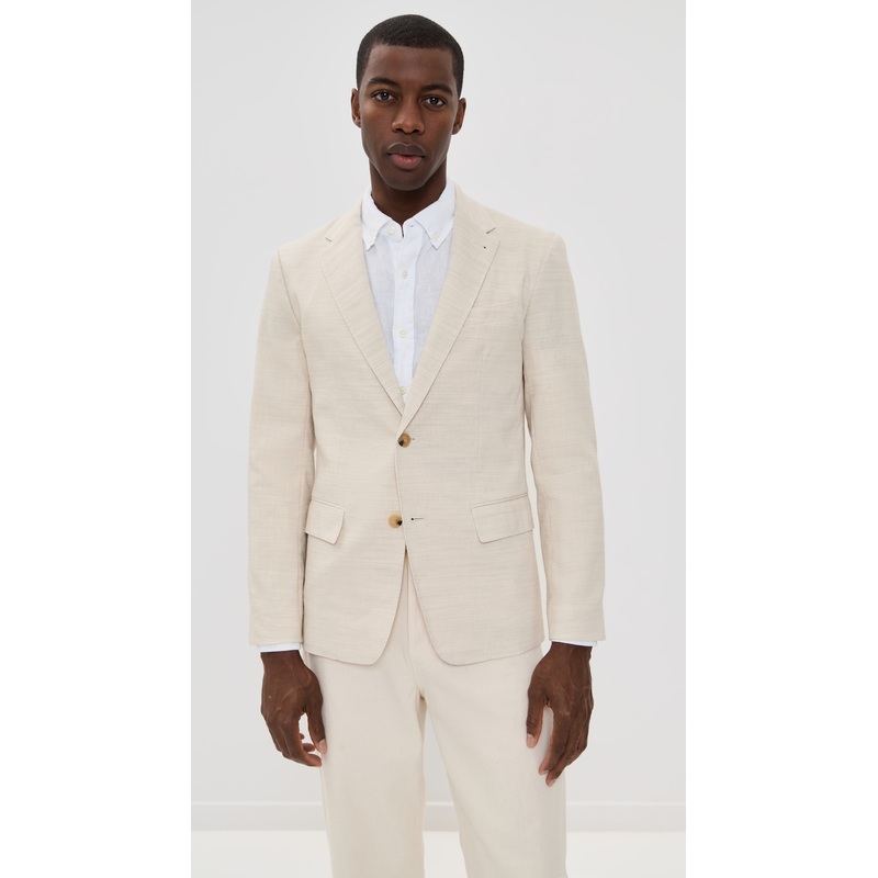 Club Monaco Stretch Linen Suit Jacket