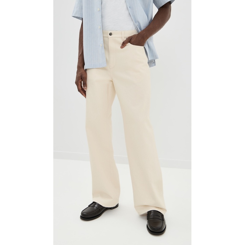 SIMKHAI Wide Leg Denim Jeans