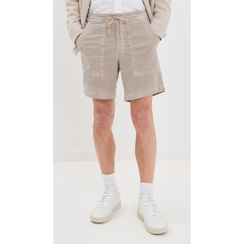 AG Wells Corduroy Drawstring Shorts 7″