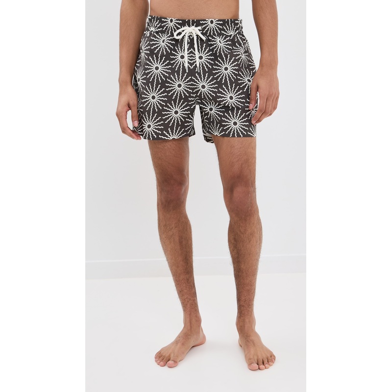 Frescobol Carioca Rio Swim Shorts O Sol Print 4″