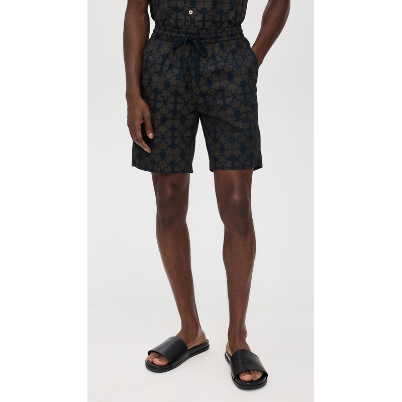 Universal Works Printed Simple Shorts