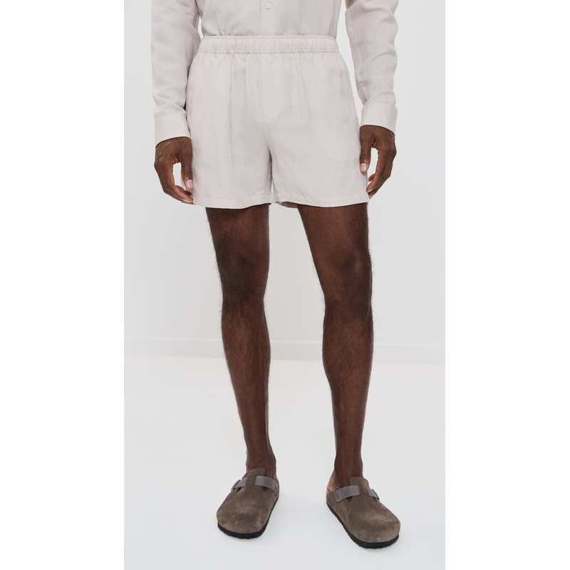 AUTO-REPLY Linen Shorts 4.75″
