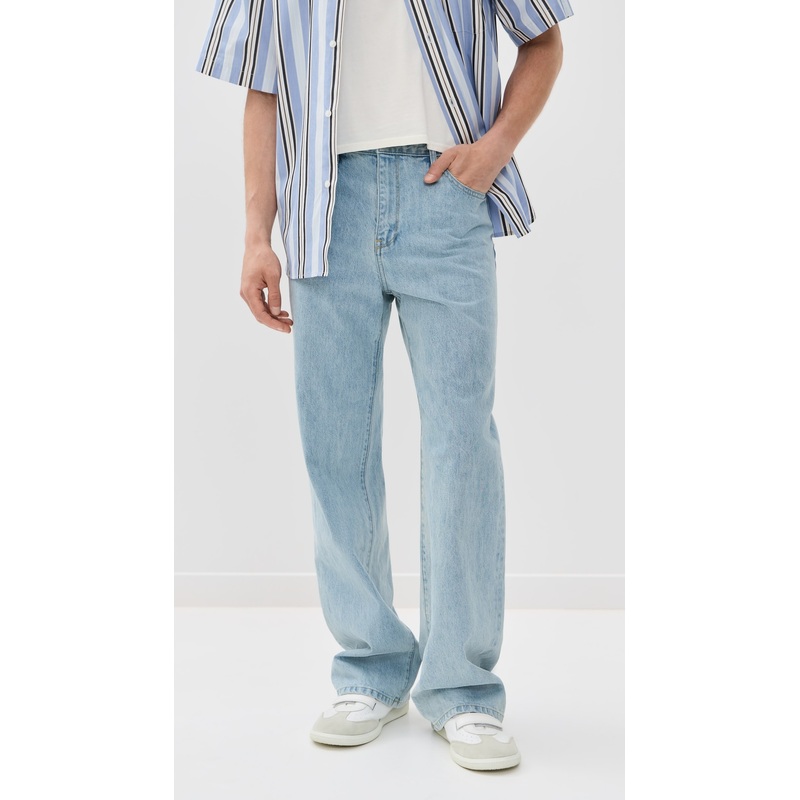 SIMKHAI Poe Wide Leg Jeans