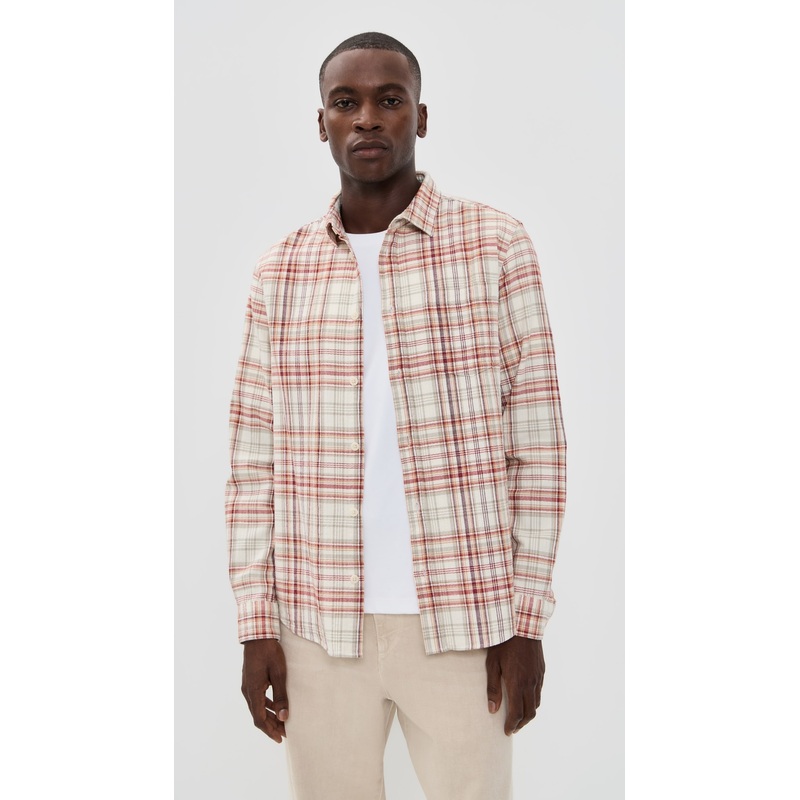 Wax London Shelley Seersucker Flannel Shirt