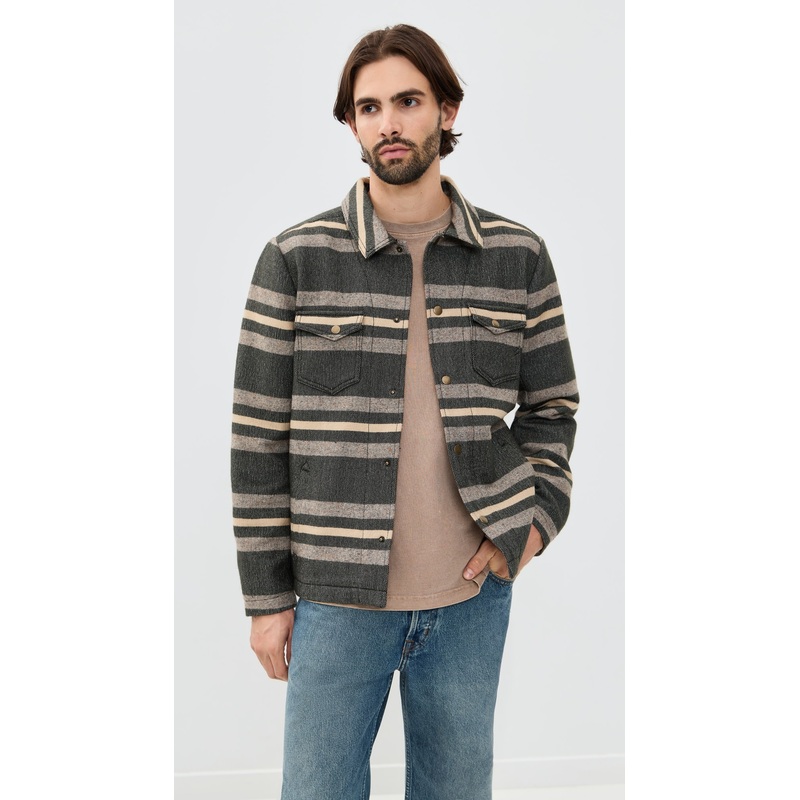 Billy Reid Heirloom Stripe Woodsman Jacket