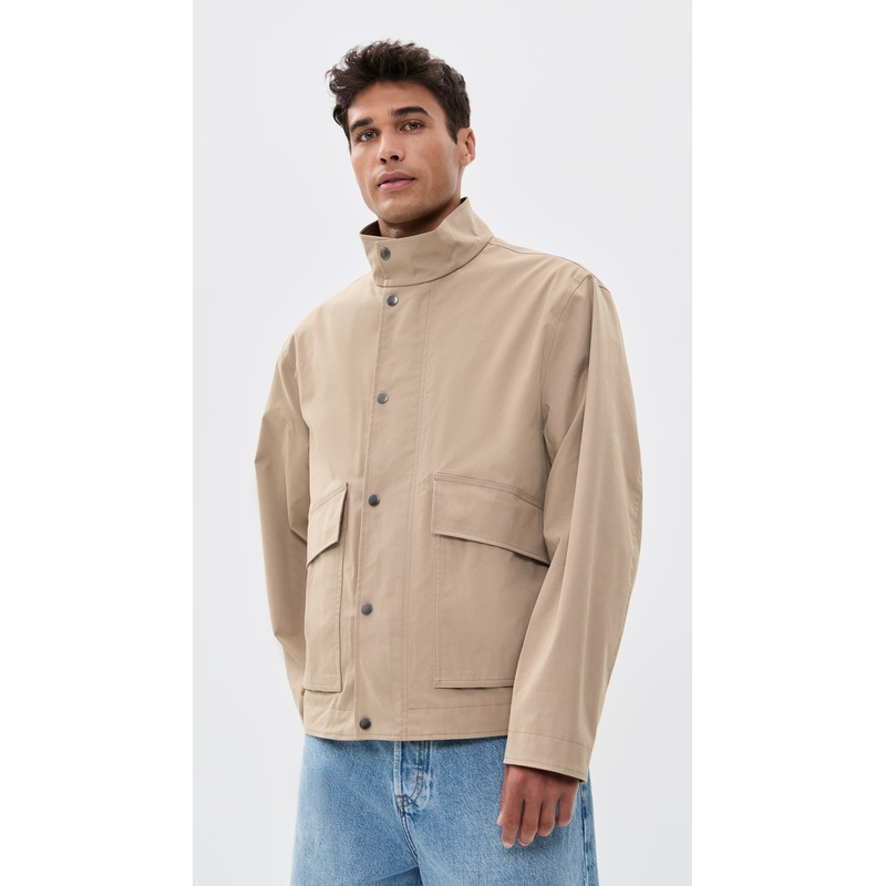 Theory Snap Utility Jacket in Peach Cotton