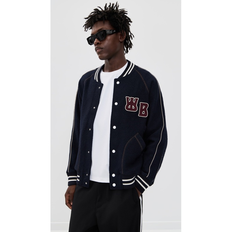 Wales Bonner October Knit Varsity Jacket