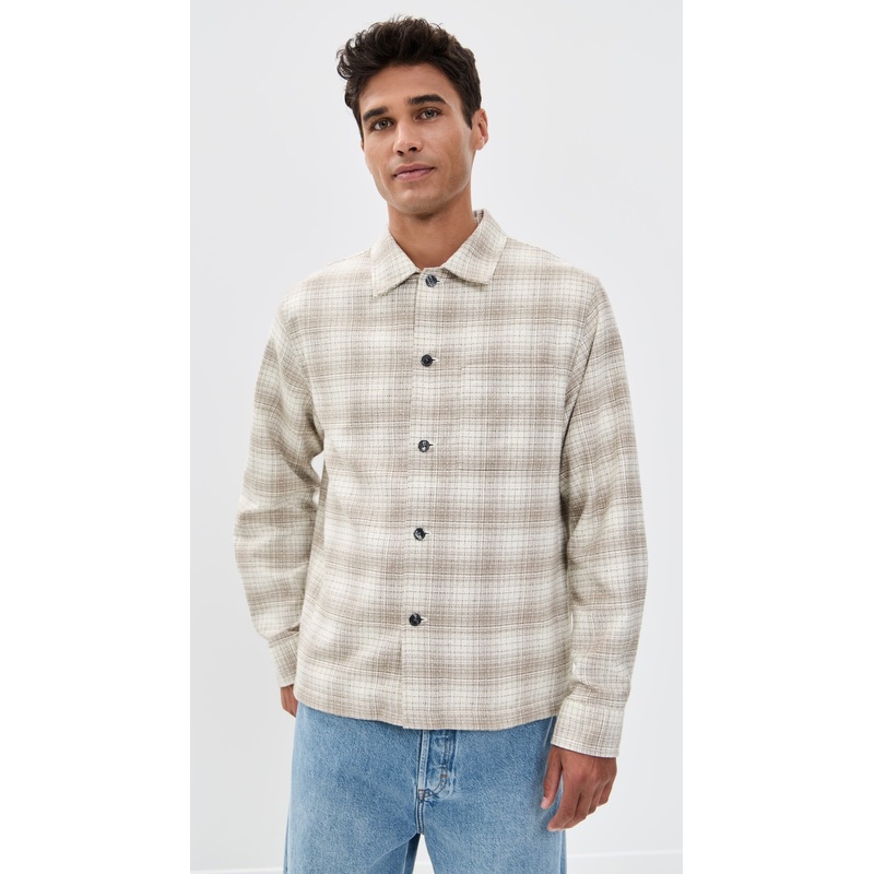 Theory LT Shirt in Textured Check
