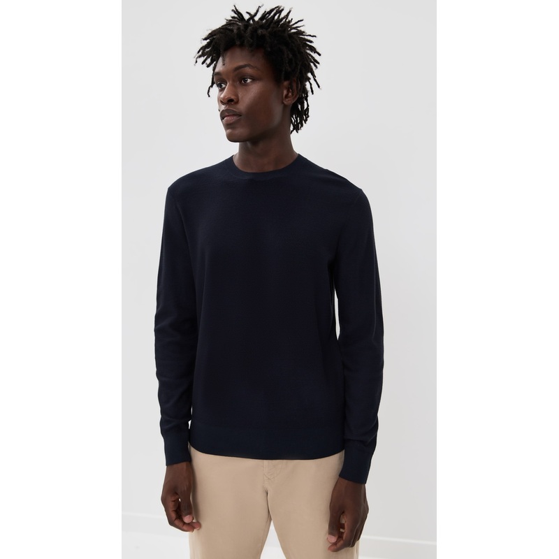 Theory Riland Crew Neck in Light Bilen