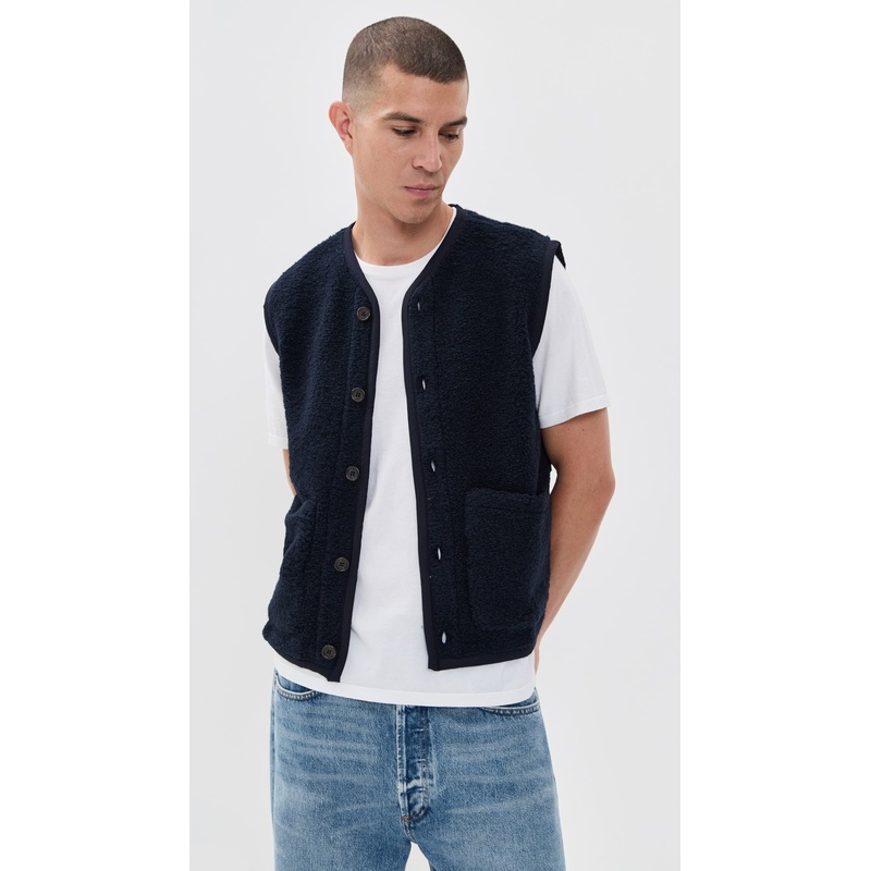 Universal Works Lancaster Fleece Gilet