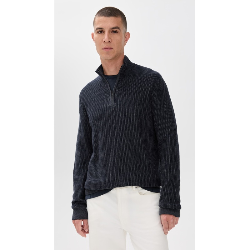 Vince Geo Jacquard Quarter Zip
