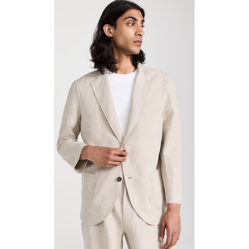 De Bonne Facture Linen Essential Jacket
