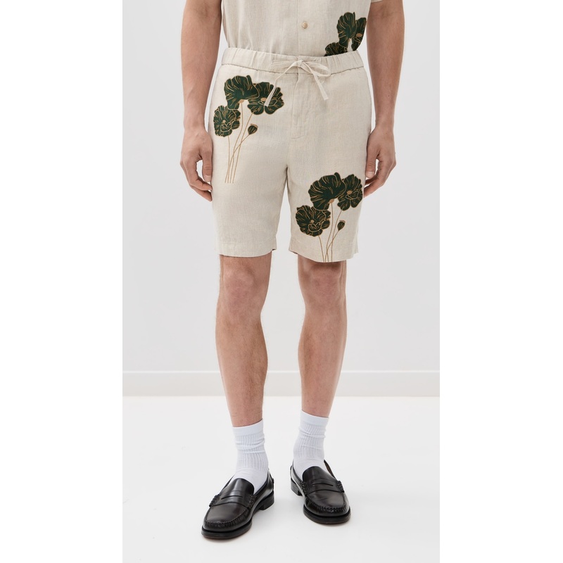 Frescobol Carioca Felipe Linen Shorts