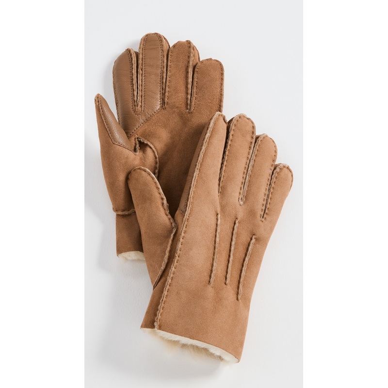 UGG Contrast Sheepskin Gloves