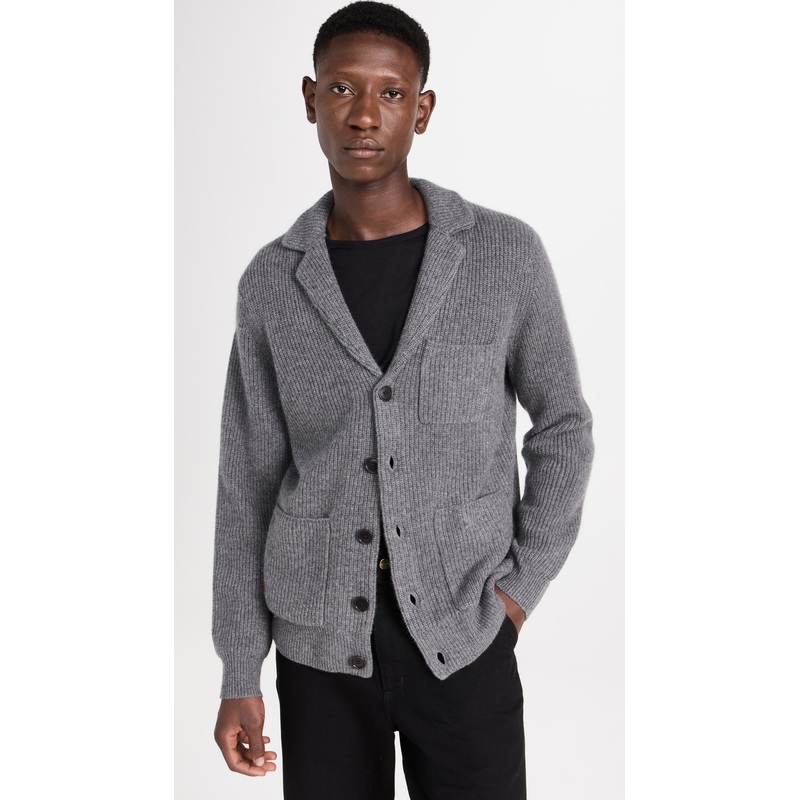 Alex Mill Ribbed Cardigan in Cashmere