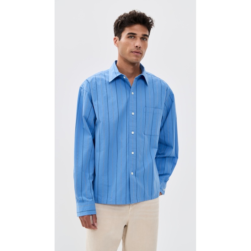 Alex Mill The New Easy Shirt In Novelty Stripe