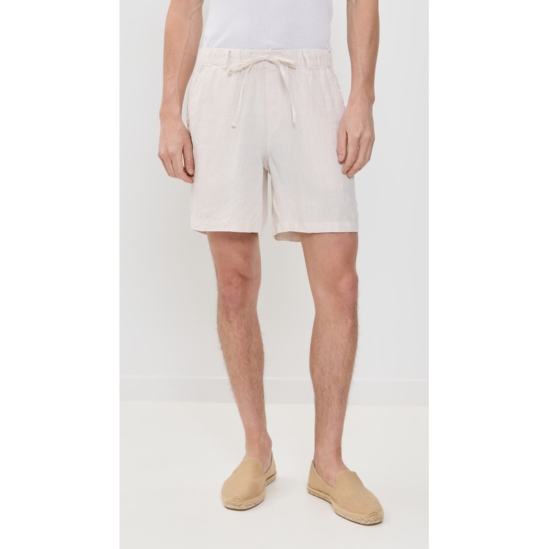 Bather Pearl Linen Leisure Shorts 6.25″