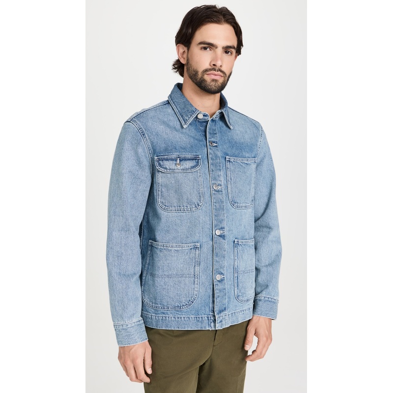 Alex Mill Work Jacket in Vintage Wash Denim