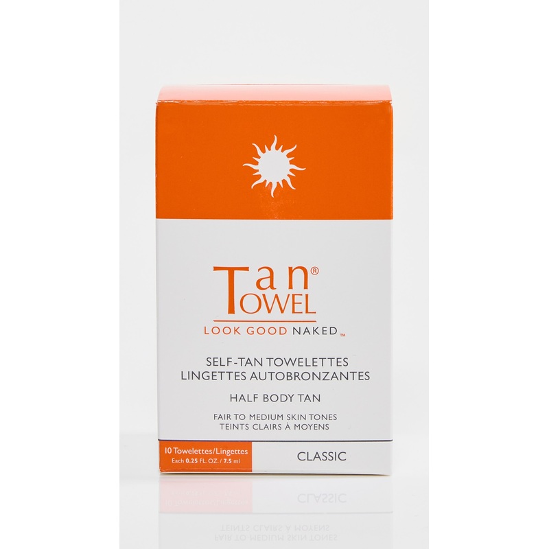 TanTowel Half Body Tan Towelettes – 10 Pack