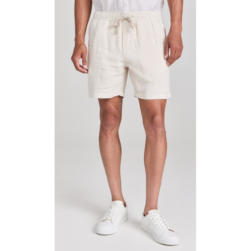 Faherty Essential Linen Drawstring Shorts 6″